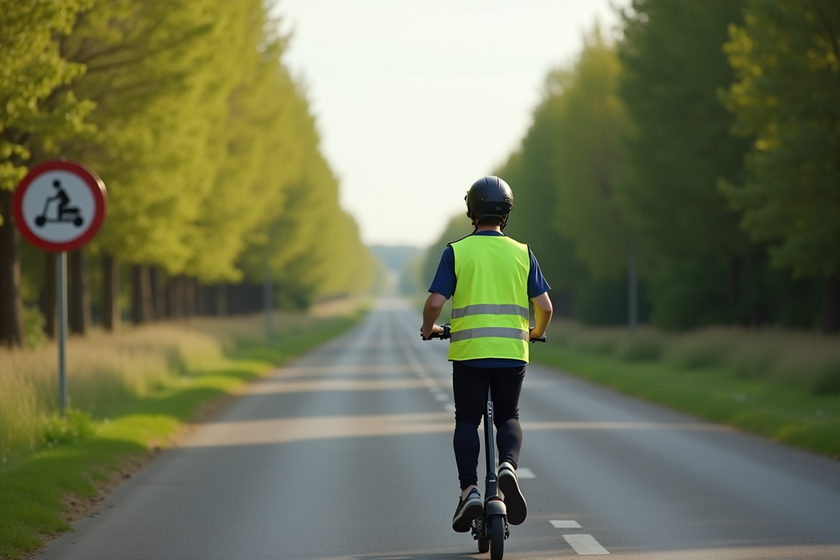 trottinette route