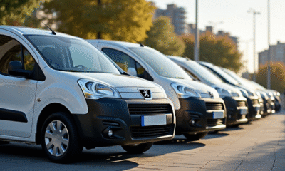 Vans compacts 5 places en ligne en milieu urbain